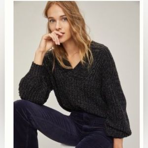 Anthropologie Honore Ribbed loose knit Sweater